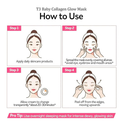 T3 Baby Collagen Face Mask