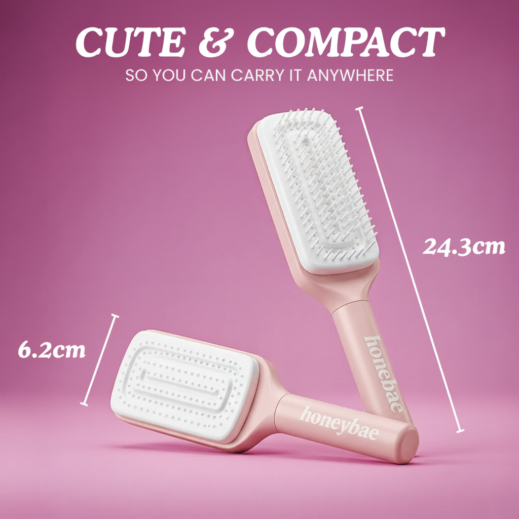 Honeybae Self-Cleaning Hair Brush