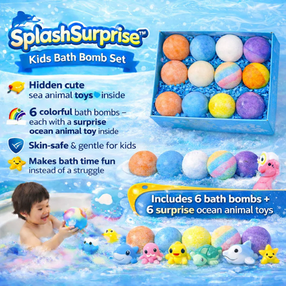 BubblePop™ Surprise Bath Bombs WITH TOYS for KIDS