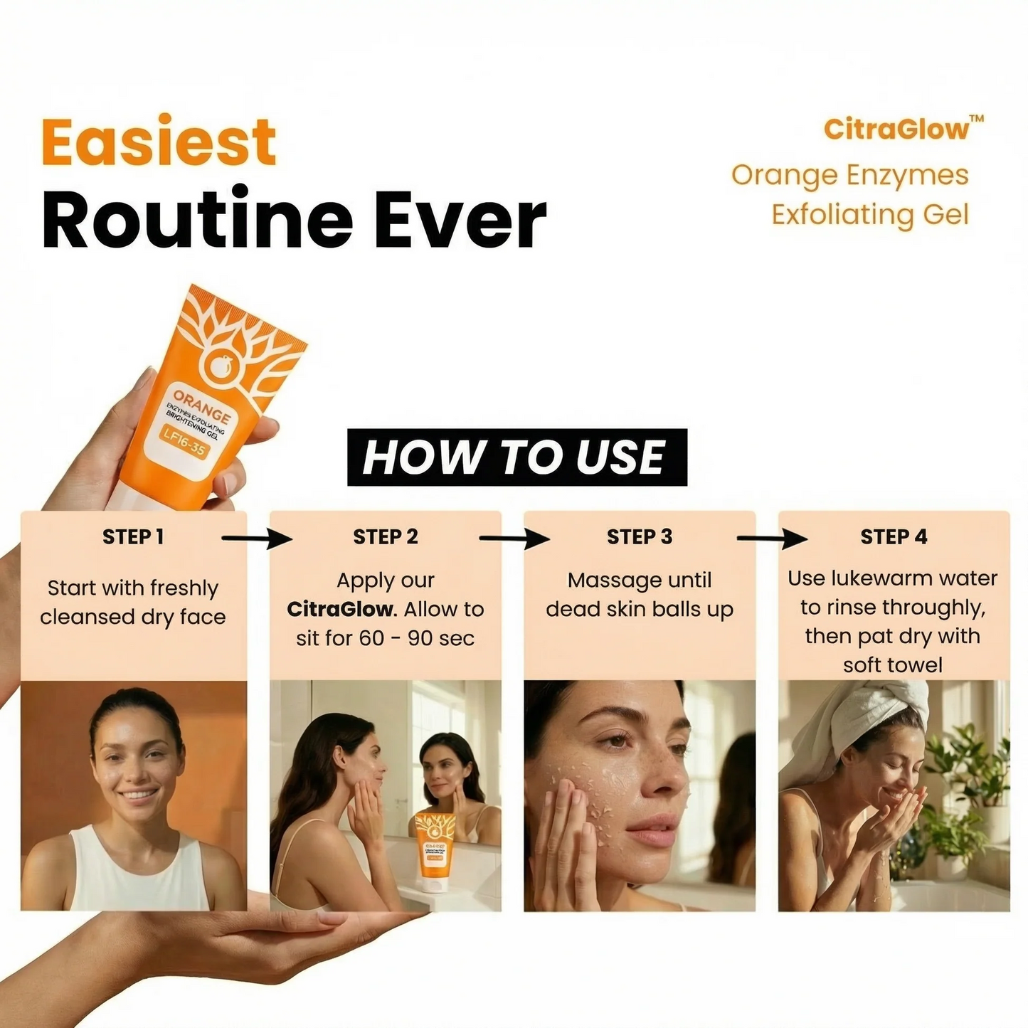 OrangeGlow™️ - Exfoliating Whitening Gel
